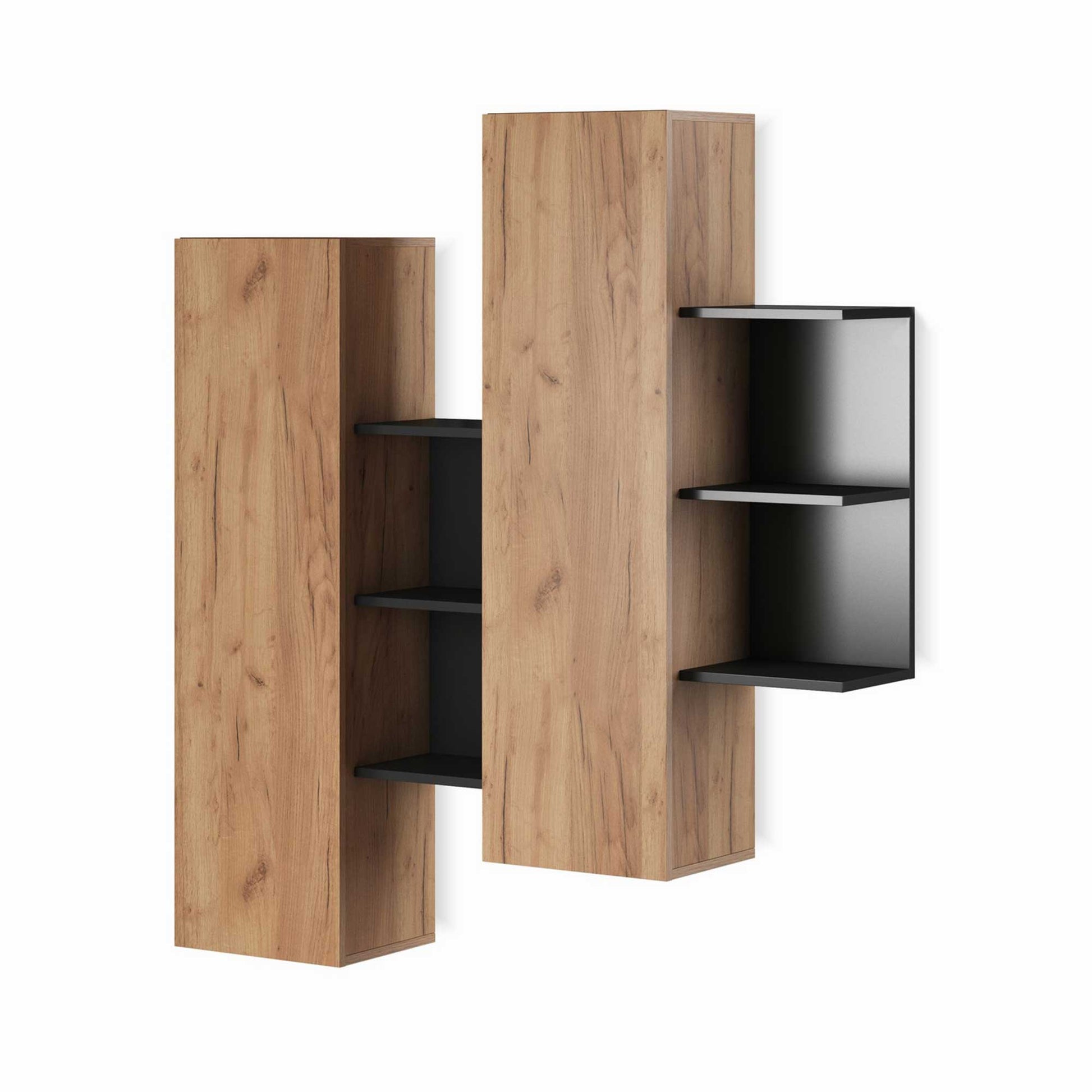 Parete soggiorno KELY ANTHRACITE di Tomasucci - Smontato