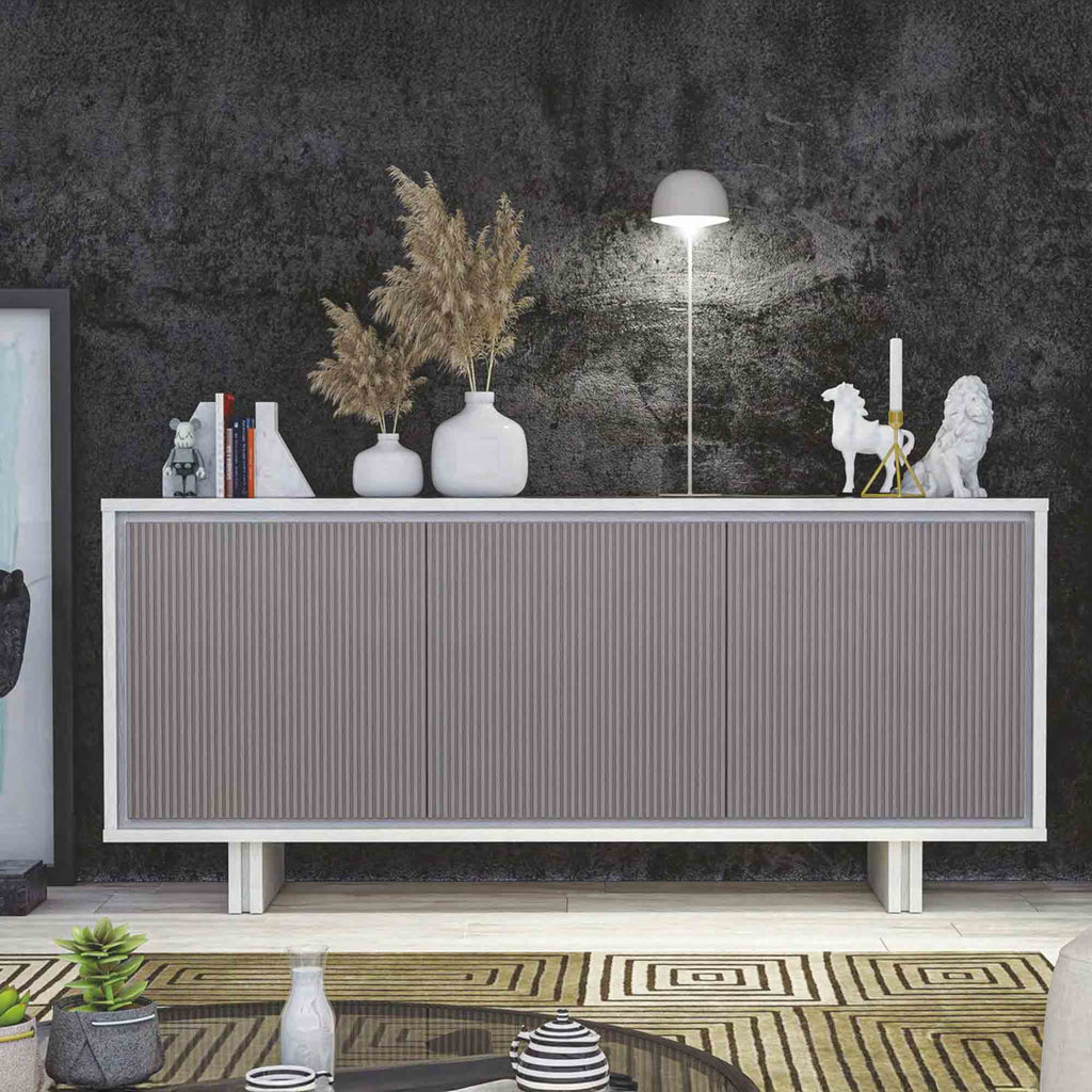 Joker Contromobile 3 Ante con piede in metallo & anta cannettata di Premobil S.R.L.