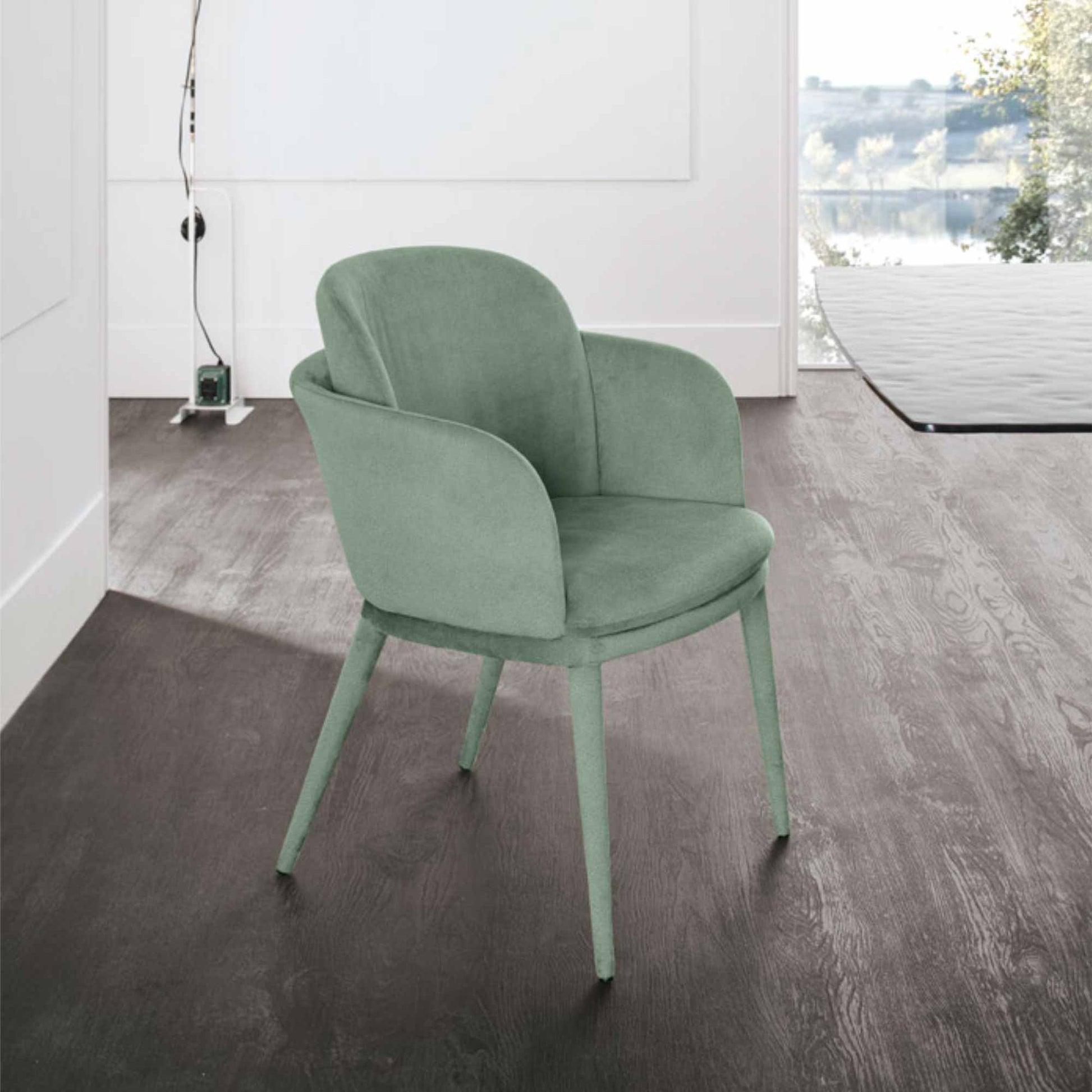 Poltrona Cleveland di Target Point - Set di 2 in Microfibra