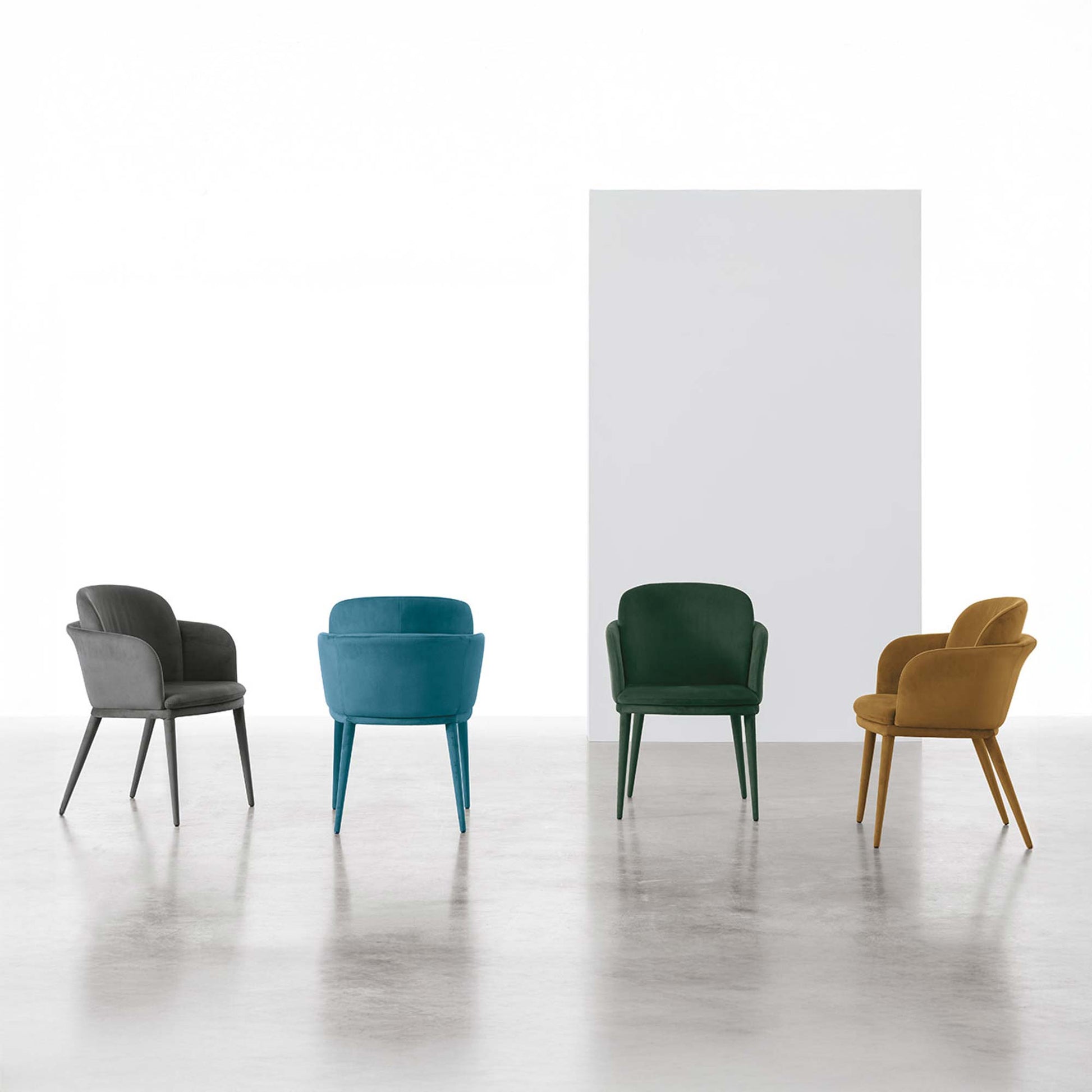 Poltrona Cleveland di Target Point - Set di 2 in Microfibra