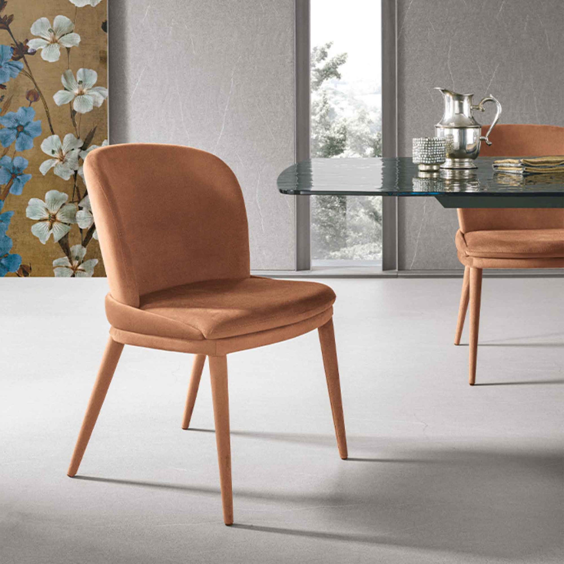 Sedia Cleveland di Target Point - Set di 4 in Microfibra